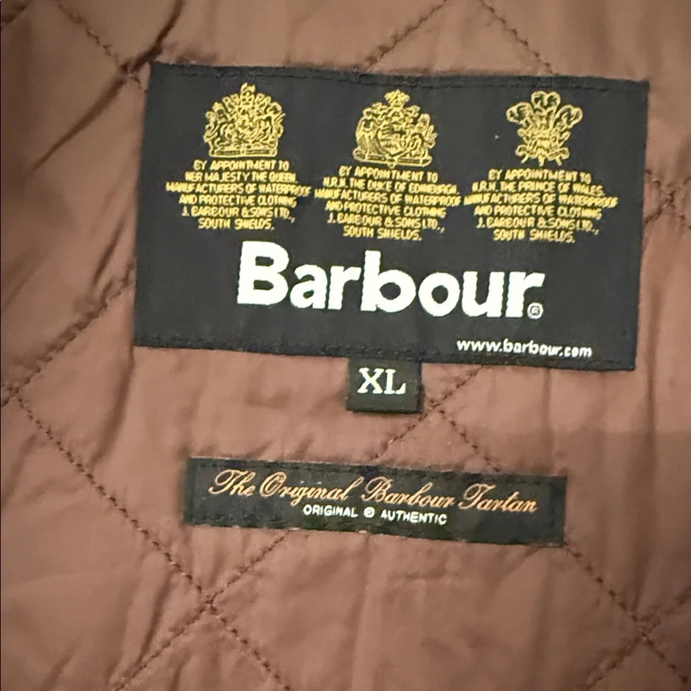 NWT Barbour Checkered Brown Raincoat for Men - Picture 7 of 9